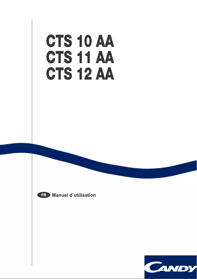 Page 1 de la notice Manuel utilisateur Candy LB CTS 11 AA