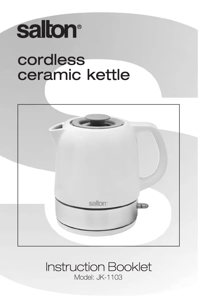 Imagen de la primera página del manual del dispositivo JK-1103