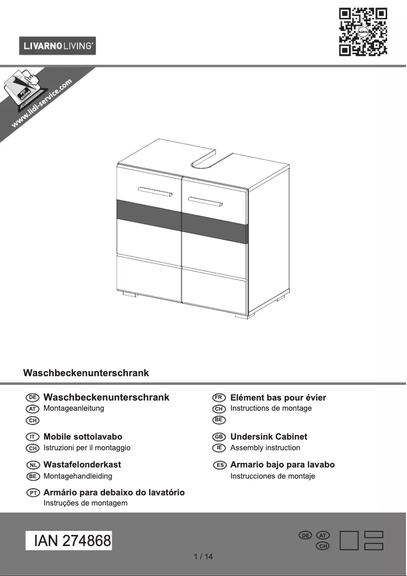 Page n°1 - Manuel utilisateur Livarno Lux IAN 274868