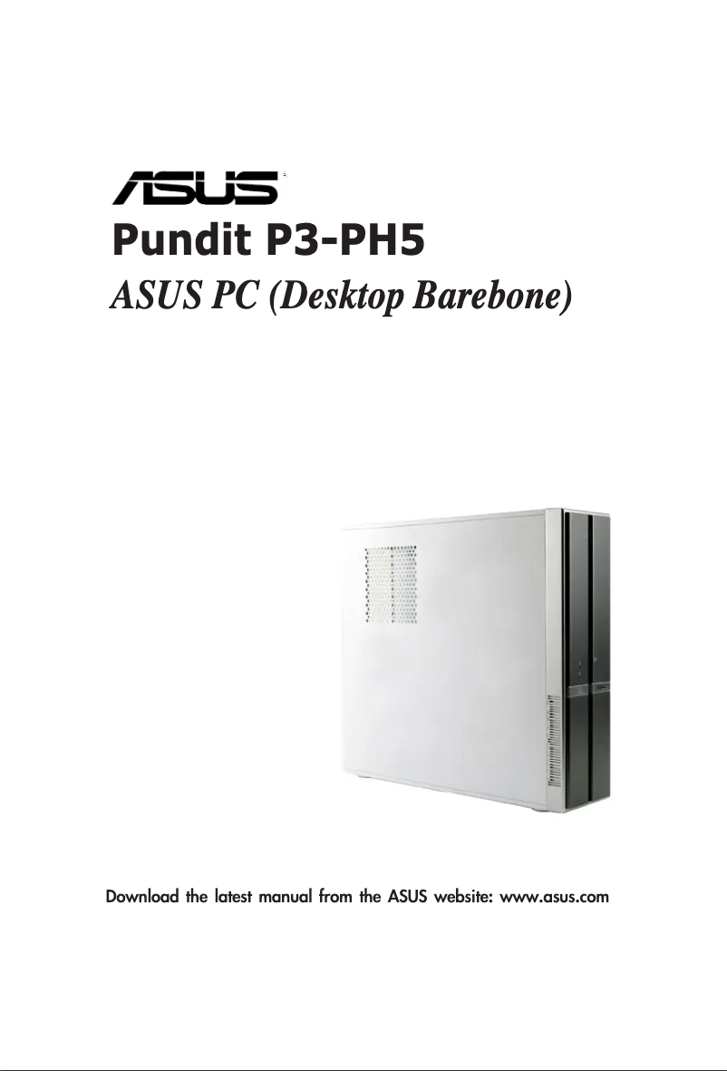 Page 1 de la notice Manuel utilisateur Asus Pundit P3-PH5