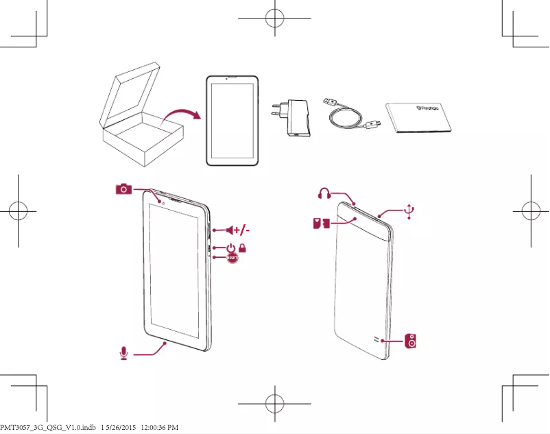 Page n°1 - Manuel utilisateur Prestigio PMT-3057 3G