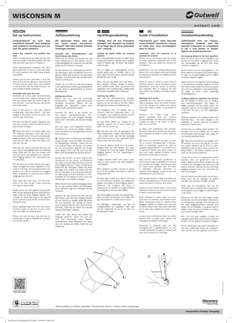 Imagen de la primera página del manual del dispositivo Discovery Wisconsin M