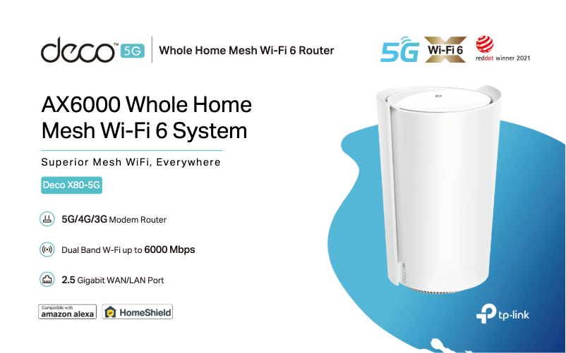 Page n°1 - Fiche technique TP-Link Deco X80-5G