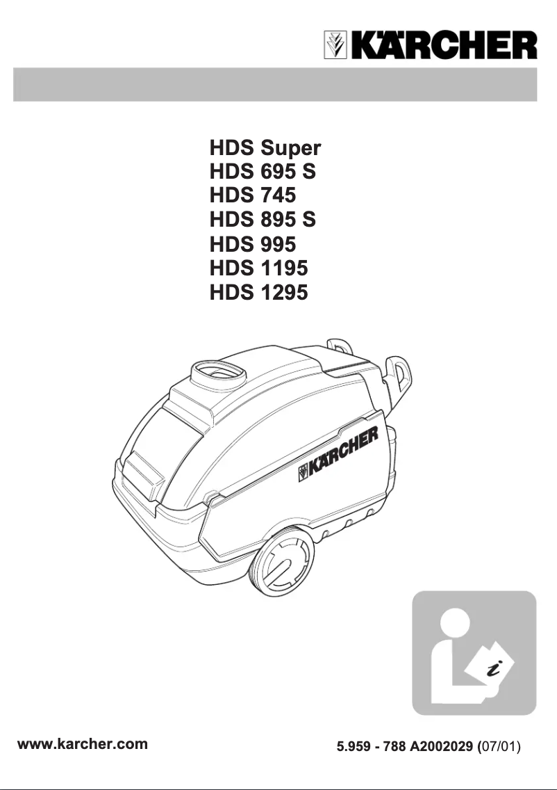 Page n°1 - Manuel utilisateur Kärcher HDS 745
