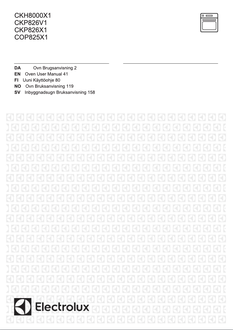 Image de la première page du manuel de l'appareil CKH8000X1