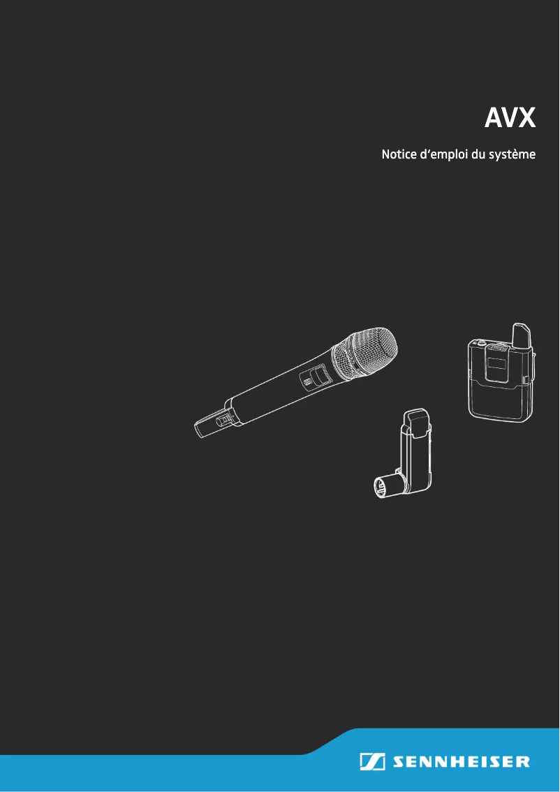 Page n°1 - Manuel utilisateur Sennheiser SKM AVX-835S
