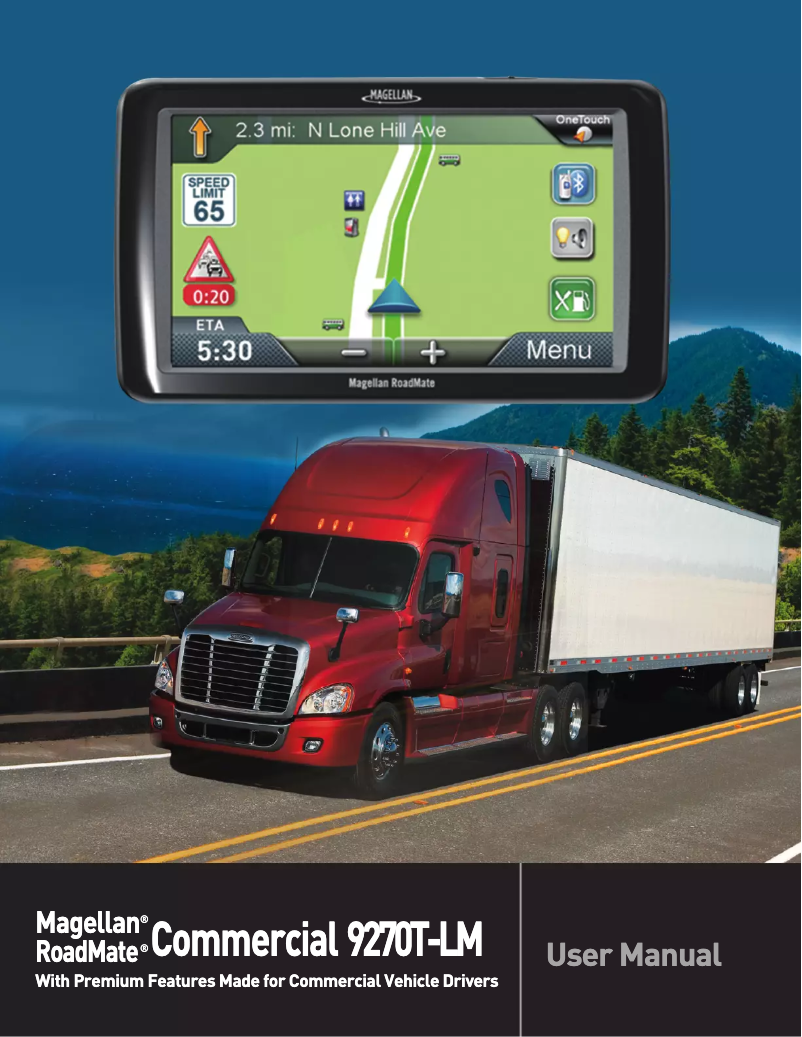 Page n°1 - Manuel utilisateur Magellan RoadMate 9270T