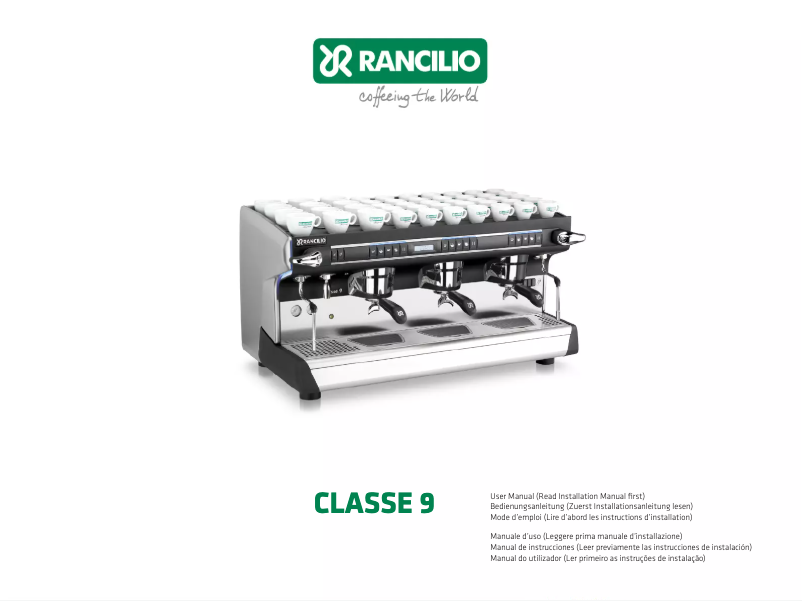 Page 1 de la notice Manuel utilisateur Rancilio Classe 9