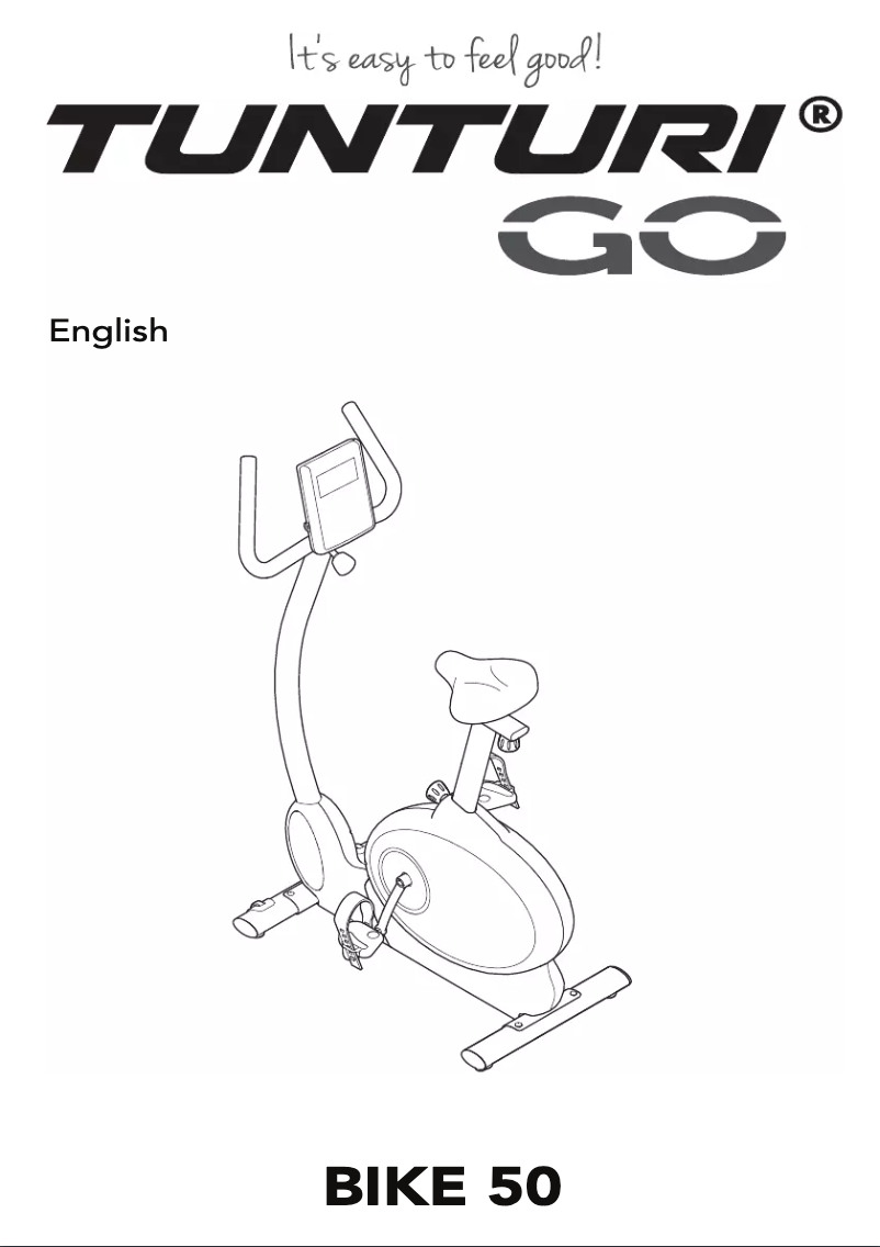 Page n°1 - Manuel utilisateur Tunturi Go Bike 50