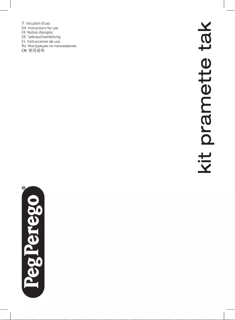 Page 1 de la notice Manuel utilisateur Peg Perego Kit Pramette Tak