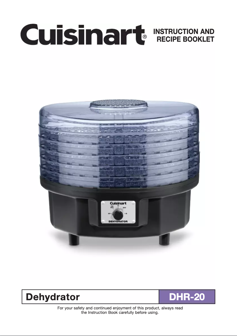 Page 1 de la notice Manuel utilisateur Cuisinart DHR-20