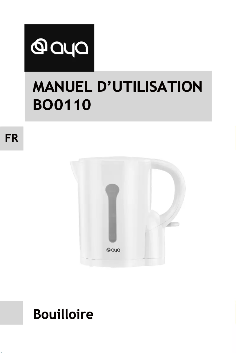 Página 1 del manual Manual de usuario AYA BO0110