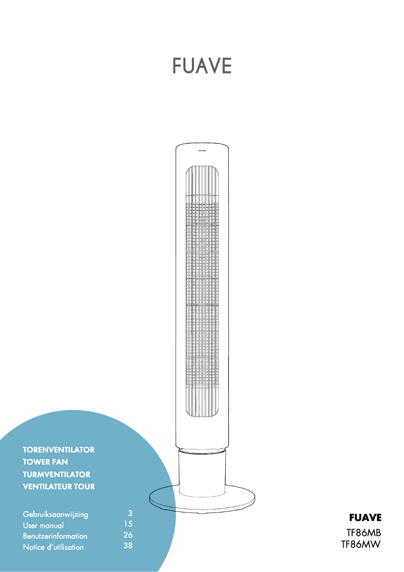 Page 1 de la notice Manuel utilisateur Fuave TF86MB