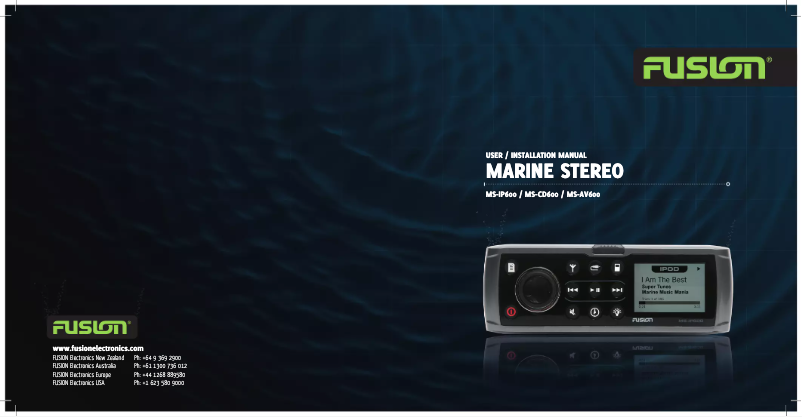 Image de la première page du manuel de l'appareil Marine MS-IP600