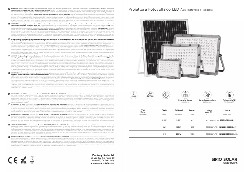 Image de la première page du manuel de l'appareil SRSOL-1009040