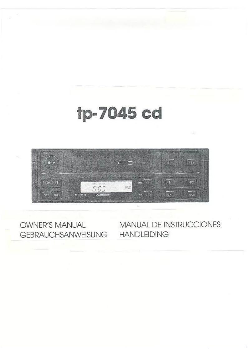 Image de la première page du manuel de l'appareil TP-7045 CD