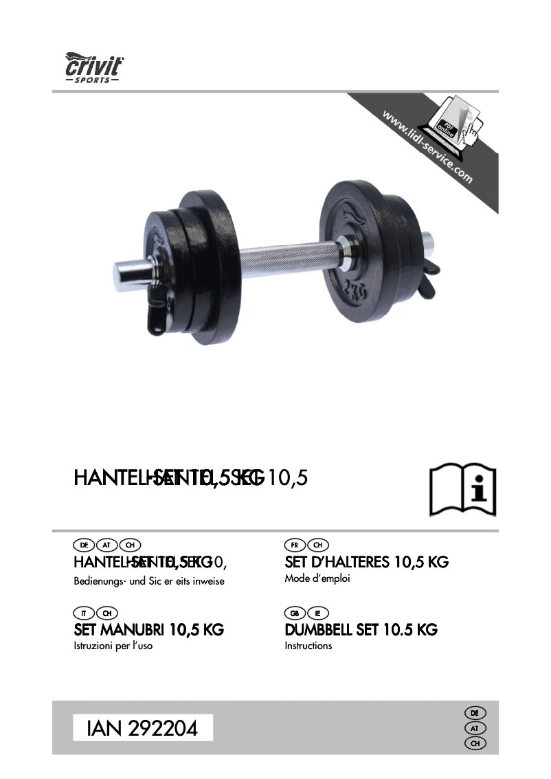 Página 1 del manual Manual de usuario Crivit 18118L-18