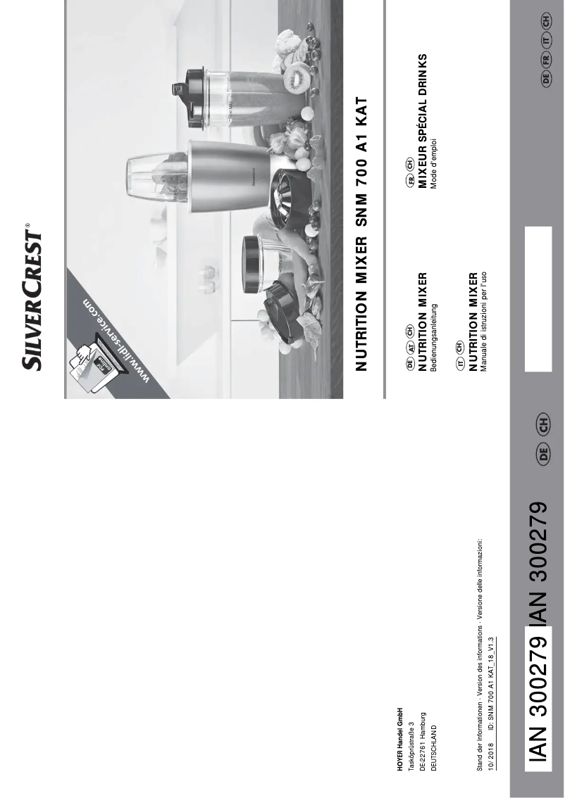 Image de la première page du manuel de l'appareil SNM 700 A1 KAT