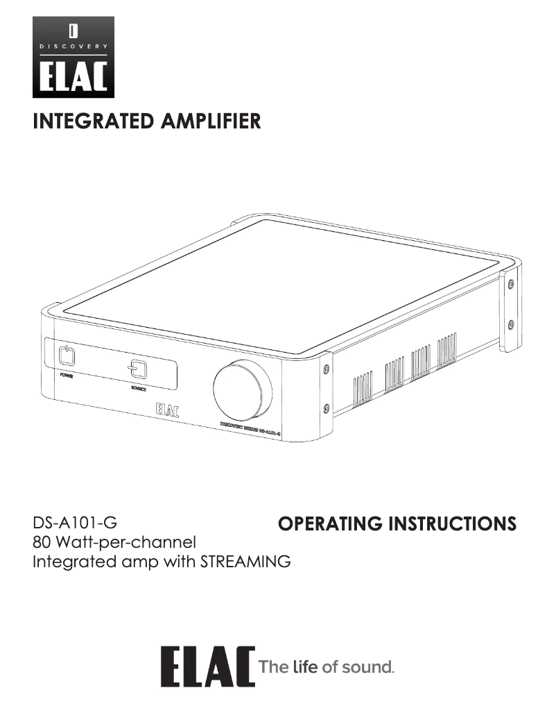Imagen de la primera página del manual del dispositivo DS-A101-G