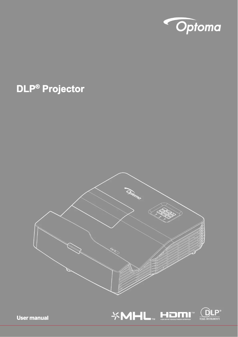 Page n°1 - Manuel utilisateur Optoma GT5600