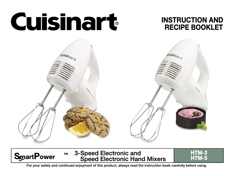 Page 1 de la notice Manuel utilisateur Cuisinart SmartPower HTM-3