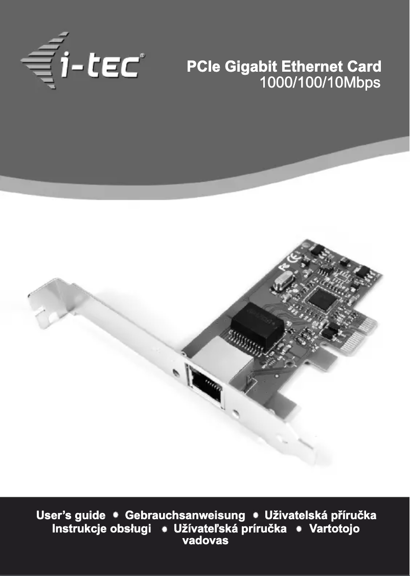 Página 1 del manual Manual de usuario i-TEC PCEGLAN