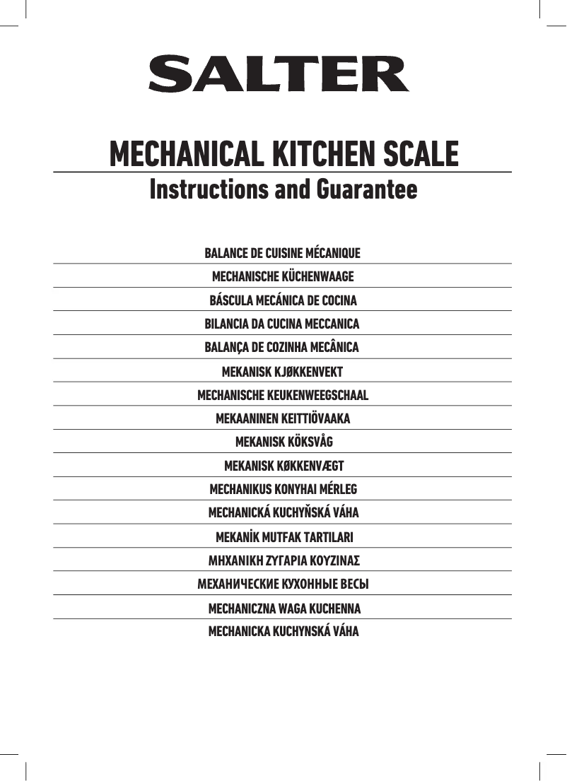Página 1 del manual Manual de usuario Salter 139
