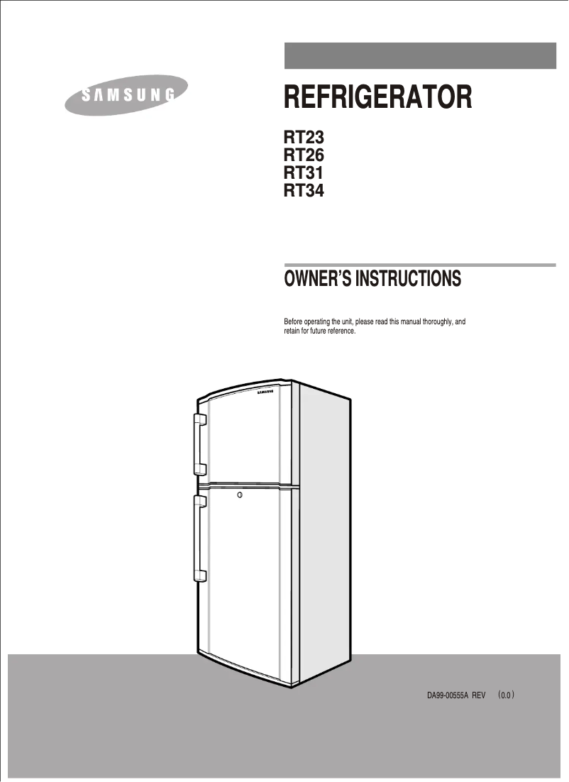Página 1 del manual Manual de usuario Samsung RT26M