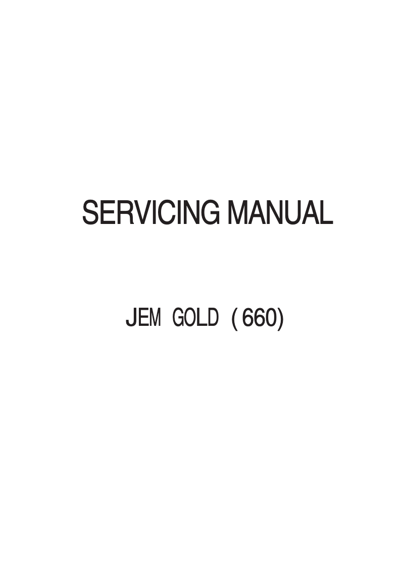 Page 1 de la notice Manuel utilisateur Janome Jem Gold 660