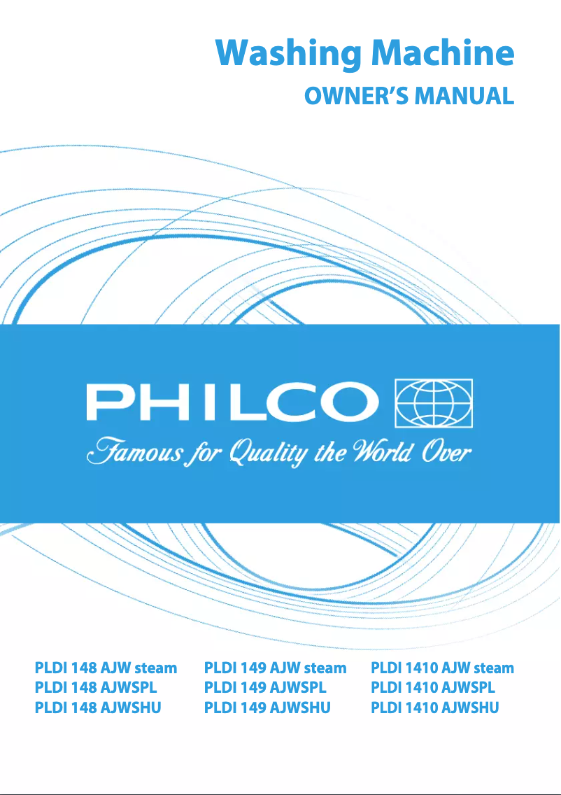 Page 1 de la notice Manuel utilisateur Philco PLDI 1410 AJW steam