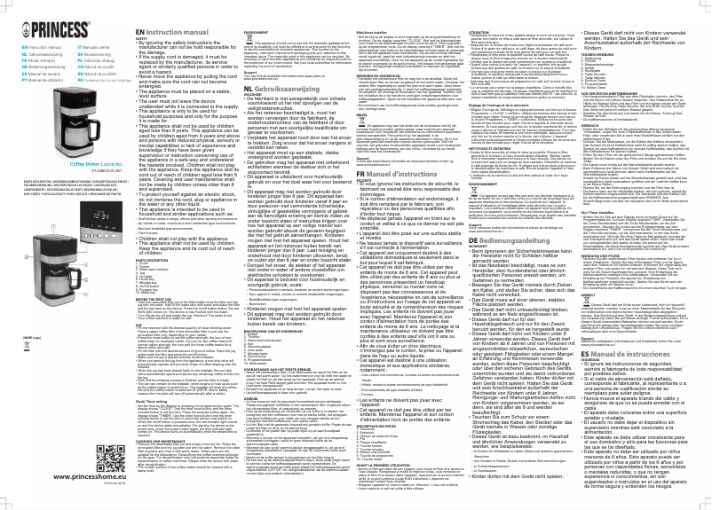 Page 1 de la notice Manuel utilisateur Princess Deluxe ISO 246012