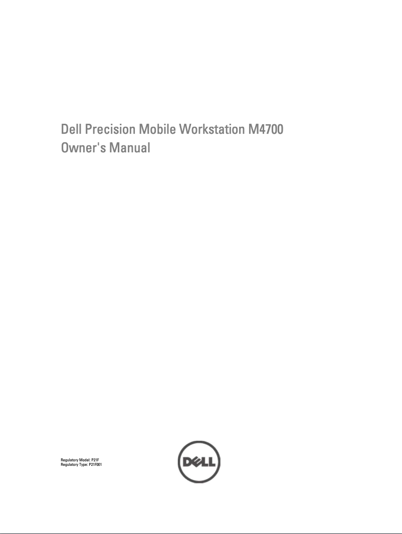 Page n°1 - Manuel utilisateur Dell Precision M4700