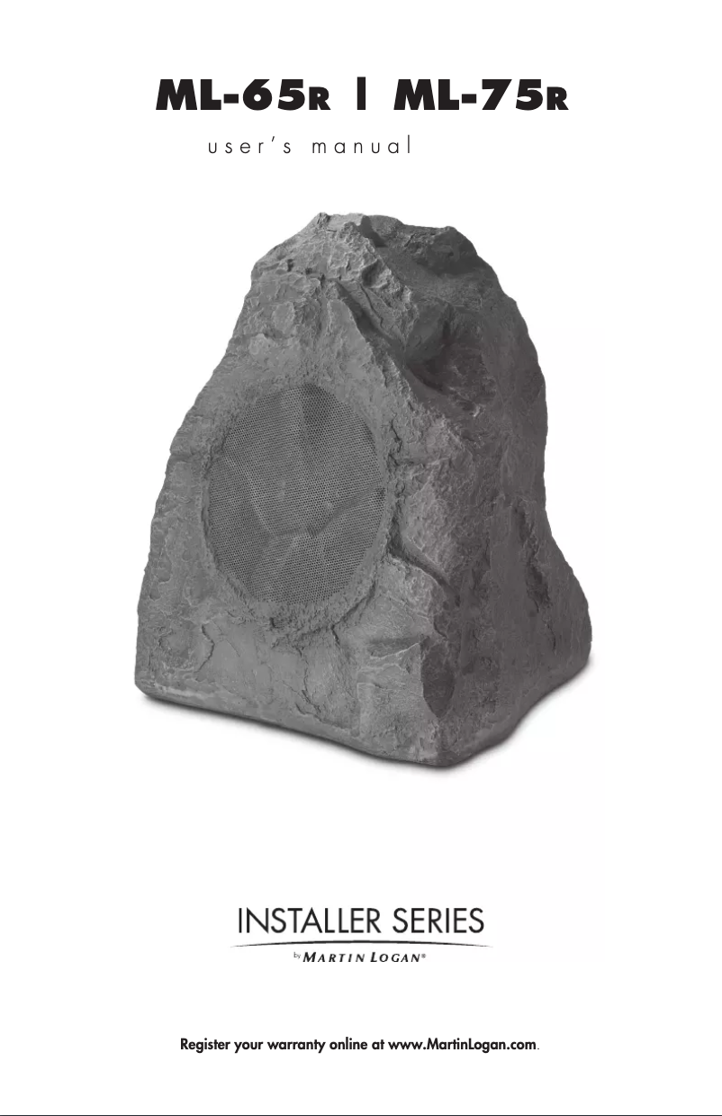 Image de la première page du manuel de l'appareil ML-65R