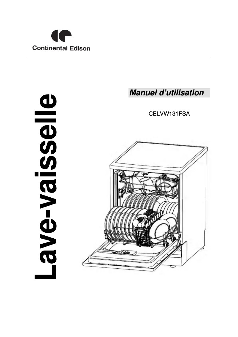 Page n°1 - Manuel utilisateur Continental Edison CELVW131FSA