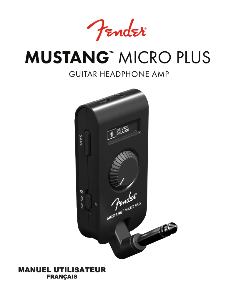 Page n°1 - Manuel utilisateur Fender Mustang Micro Plus