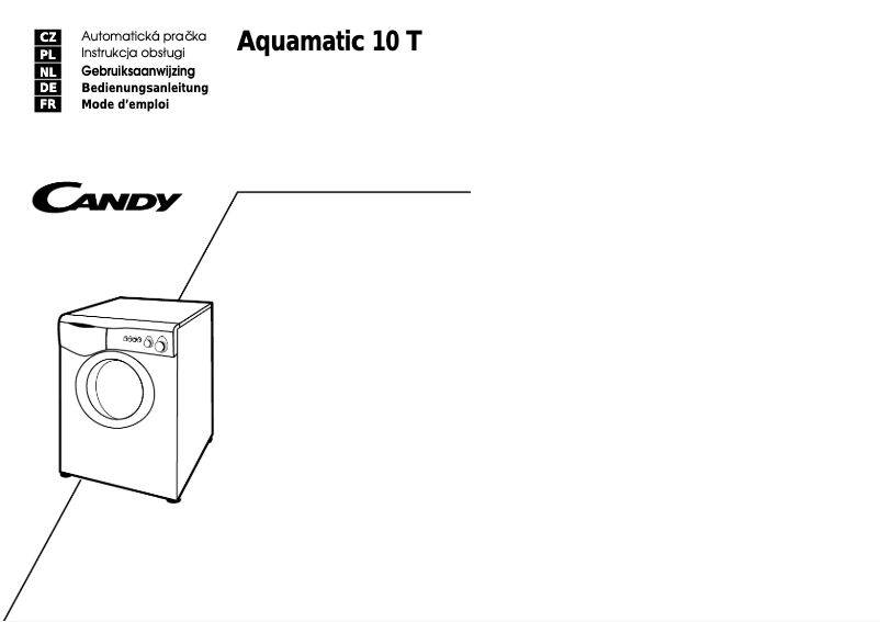 Page n°1 - Manuel utilisateur Candy Aquamatic 10T