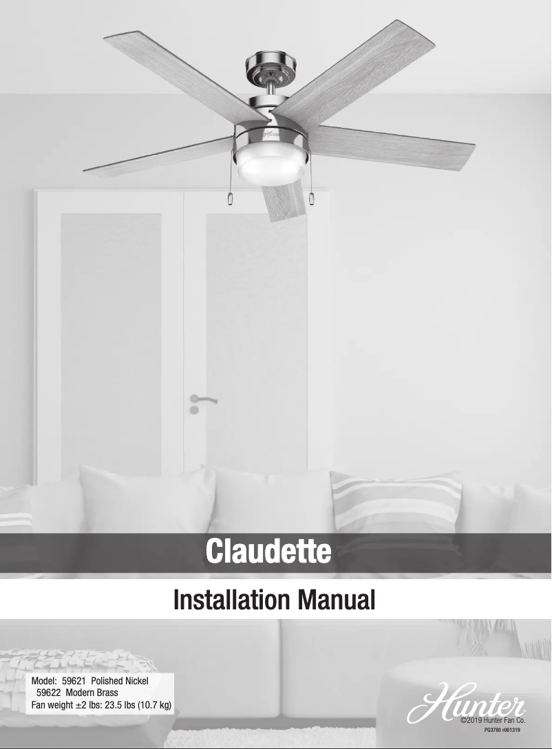 Image de la première page du manuel de l'appareil Claudette 59622