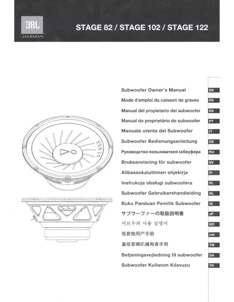 Image de la première page du manuel de l'appareil Stage 122AM