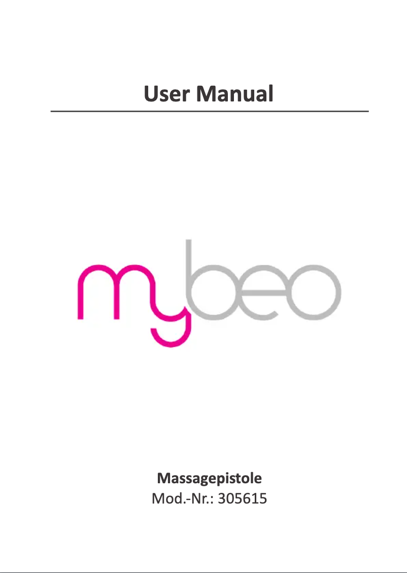 Page 1 de la notice Manuel utilisateur Mybeo 305615