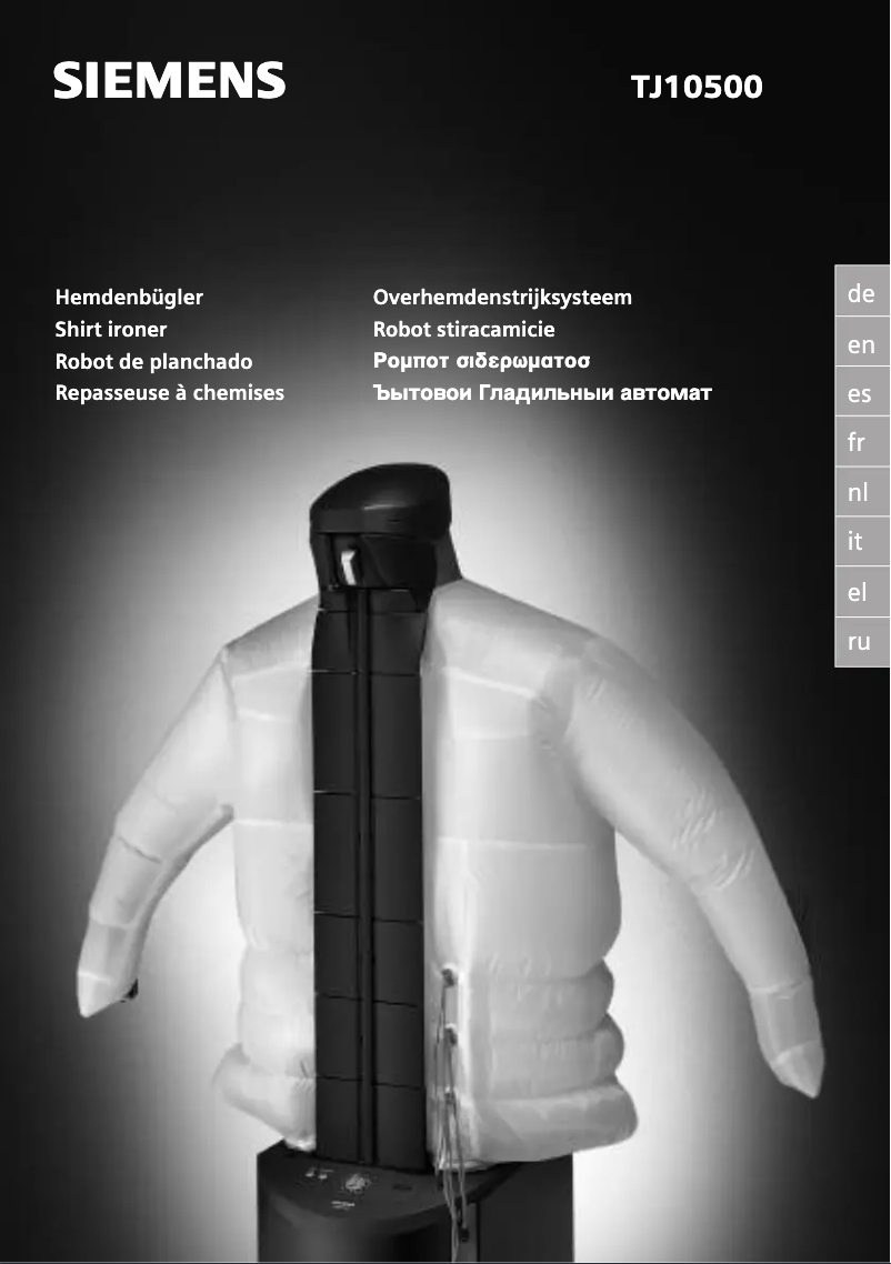 Page n°1 - Manuel utilisateur Siemens TJ10500