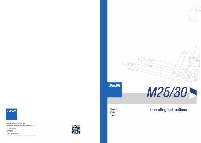 Page n°1 - Manuel utilisateur Eoslift M20LP