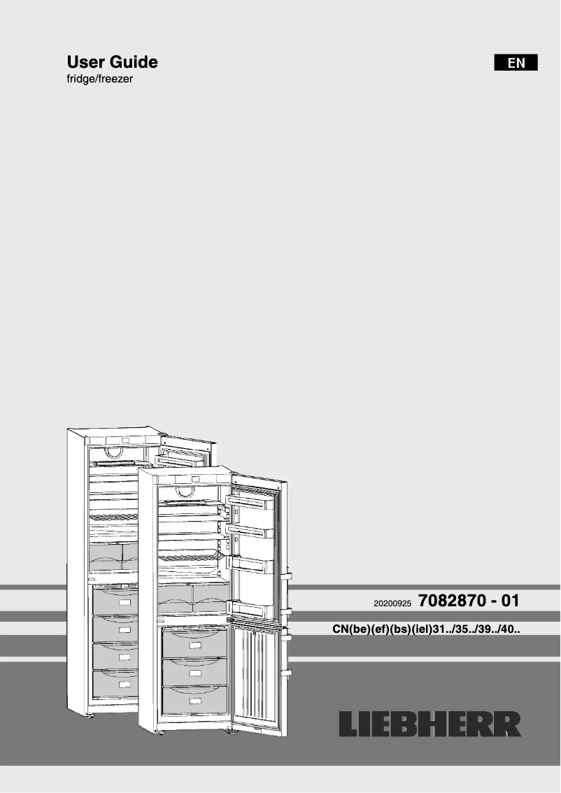 Page 1 de la notice Manuel utilisateur Liebherr CNbs 4015-21
