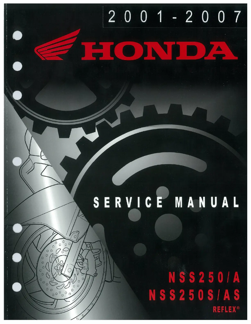 Page 1 de la notice Manuel utilisateur Honda NSS250 (2007)