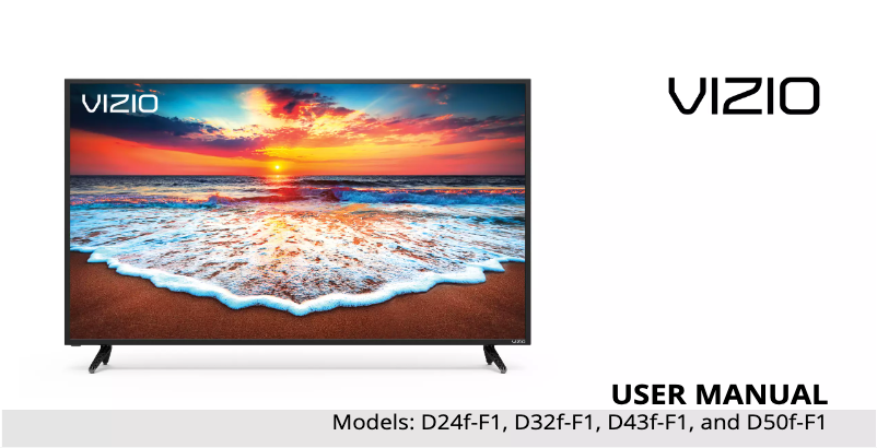 Image de la première page du manuel de l'appareil SmartCast D32f-F1