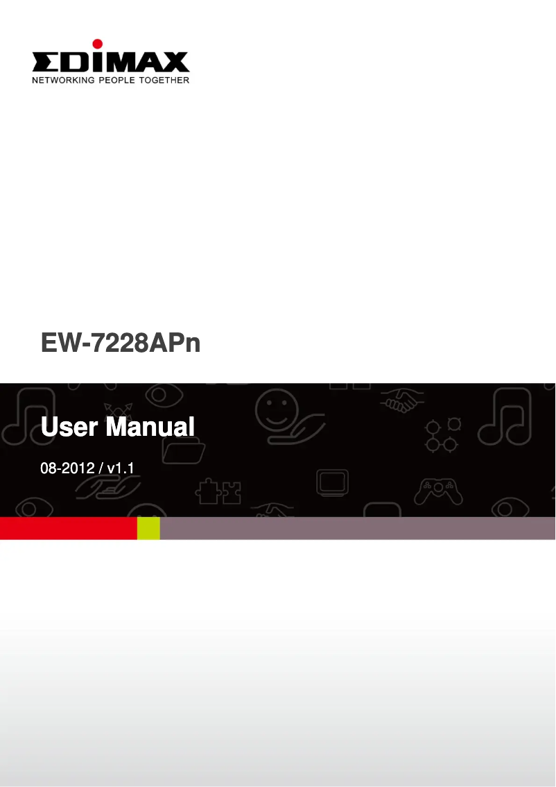 Image de la première page du manuel de l'appareil EW-7228APn