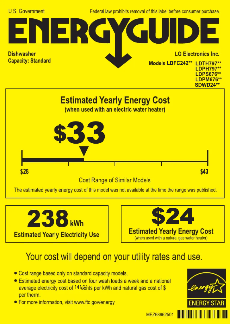 Image de la première page du manuel de l'appareil LDFC2423W
