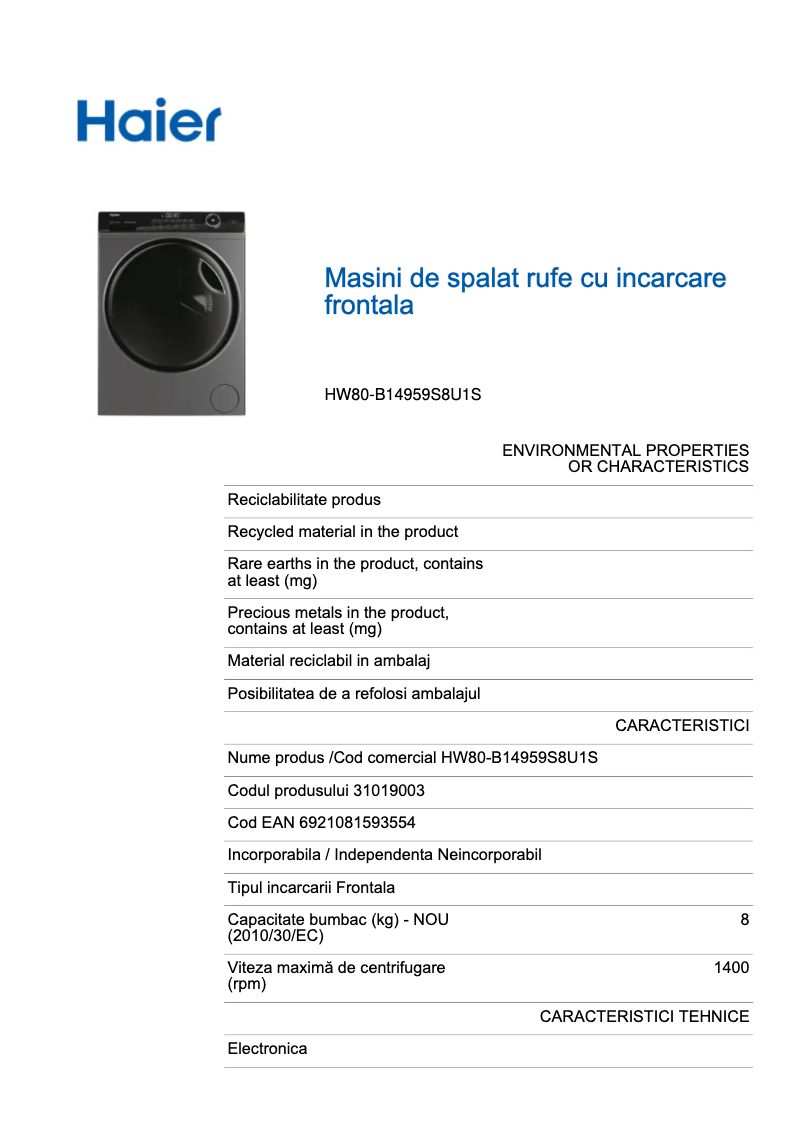 Image de la première page du manuel de l'appareil I-Pro Series 5 HW80-B14959S8