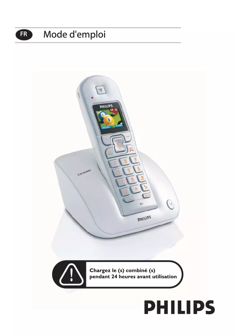 Page 1 of the manual User Manual Philips Dect 111