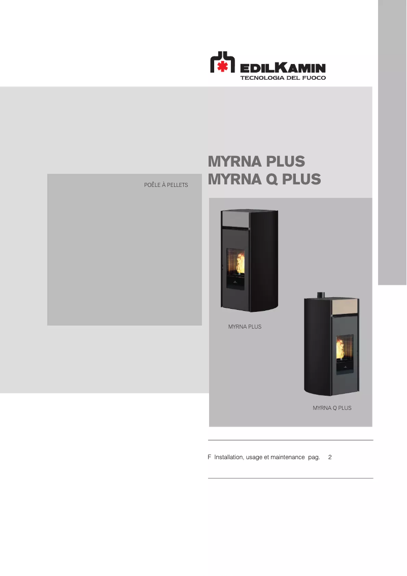 Image de la première page du manuel de l'appareil MYRNA Q PLUS