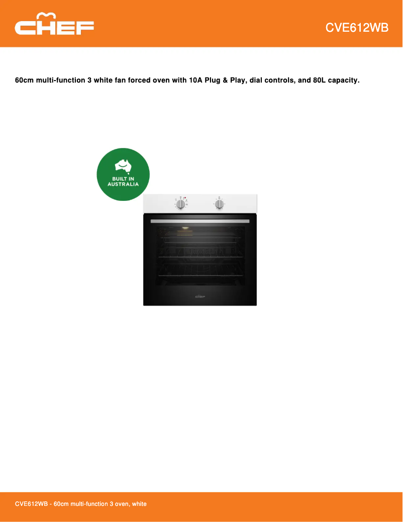 Image de la première page du manuel de l'appareil CVE612WB